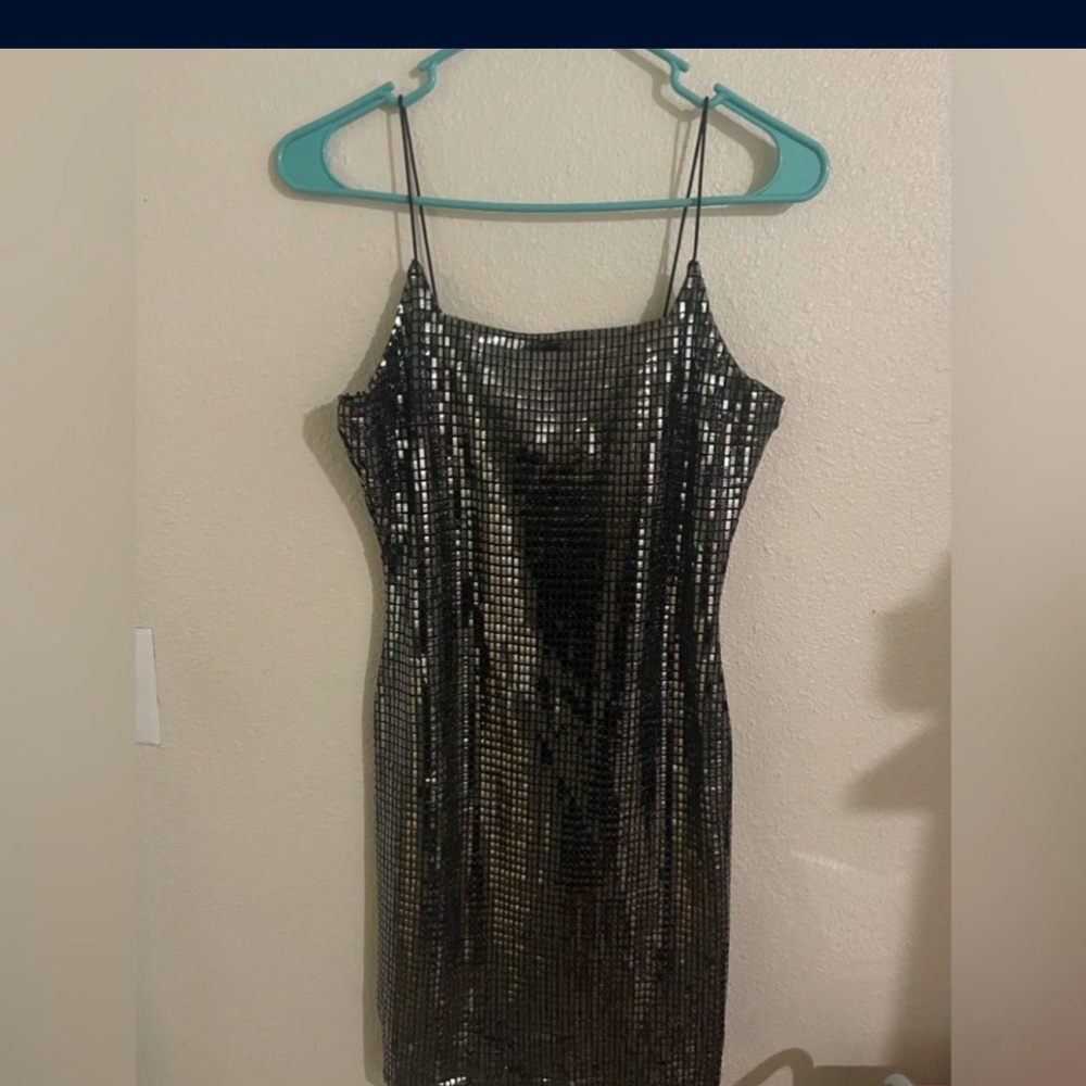 Elegant Black Sequin Dress